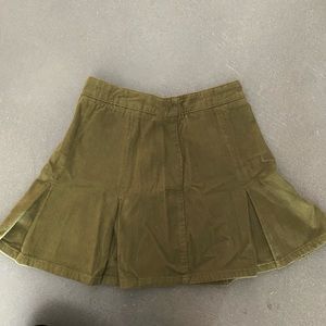 urban green cord skirt